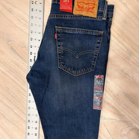 Levi's Dark Blue Slim Jeans - Picture 4 of 5